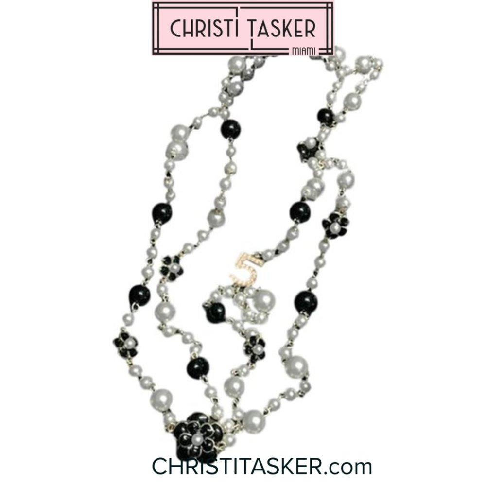 Designer Double Strand No.5 Camelia FlowerNecklace